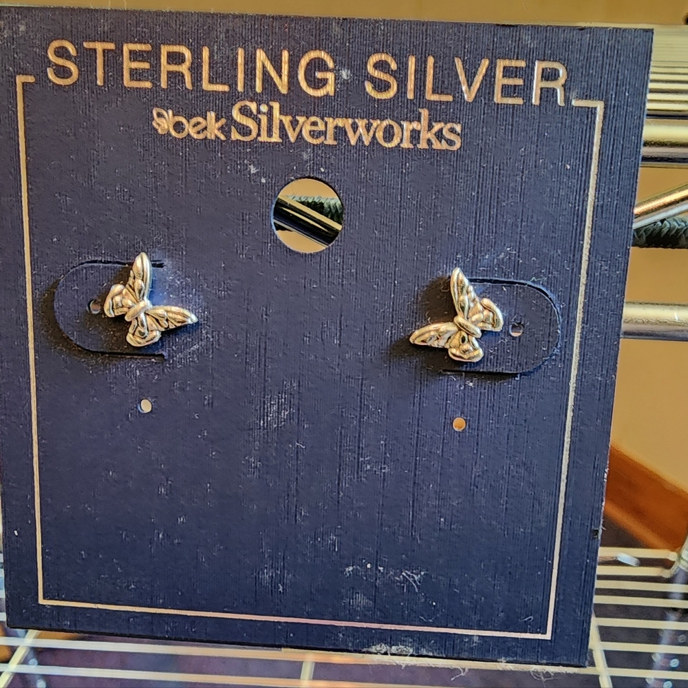 Sterling Silver Butterfly Earrings